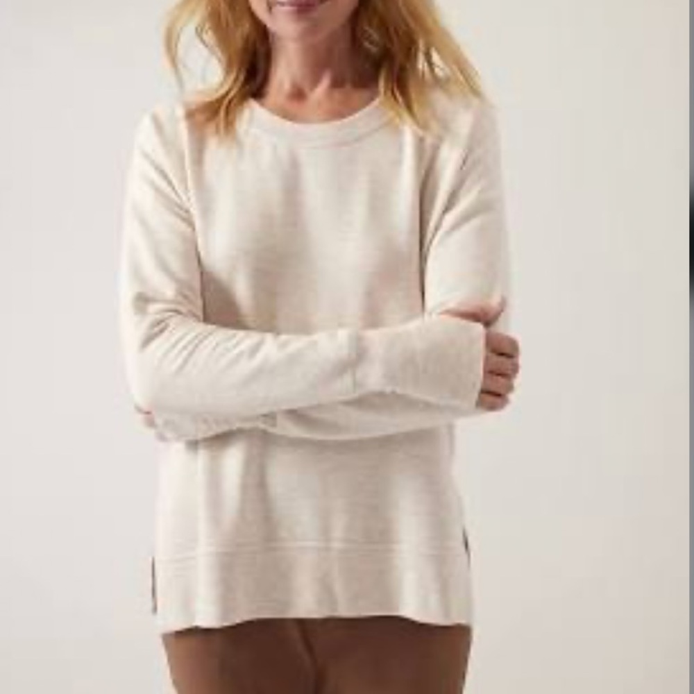 Athleta Coastal Luxe Crew Crewneck Sweater